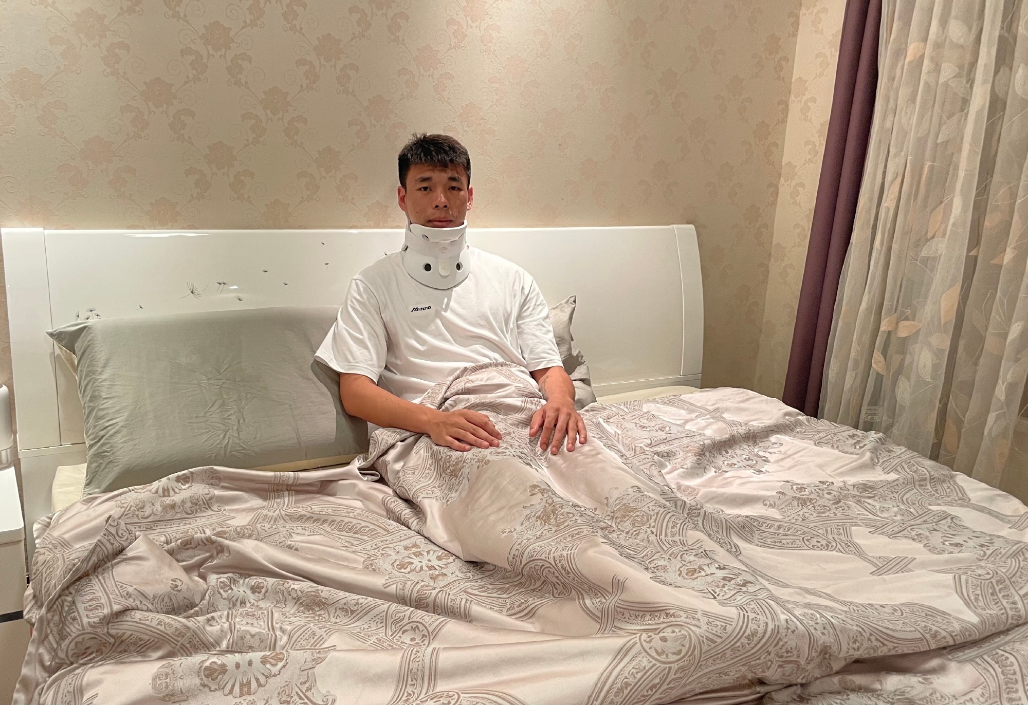 李帅确诊脑震荡及颈椎损伤