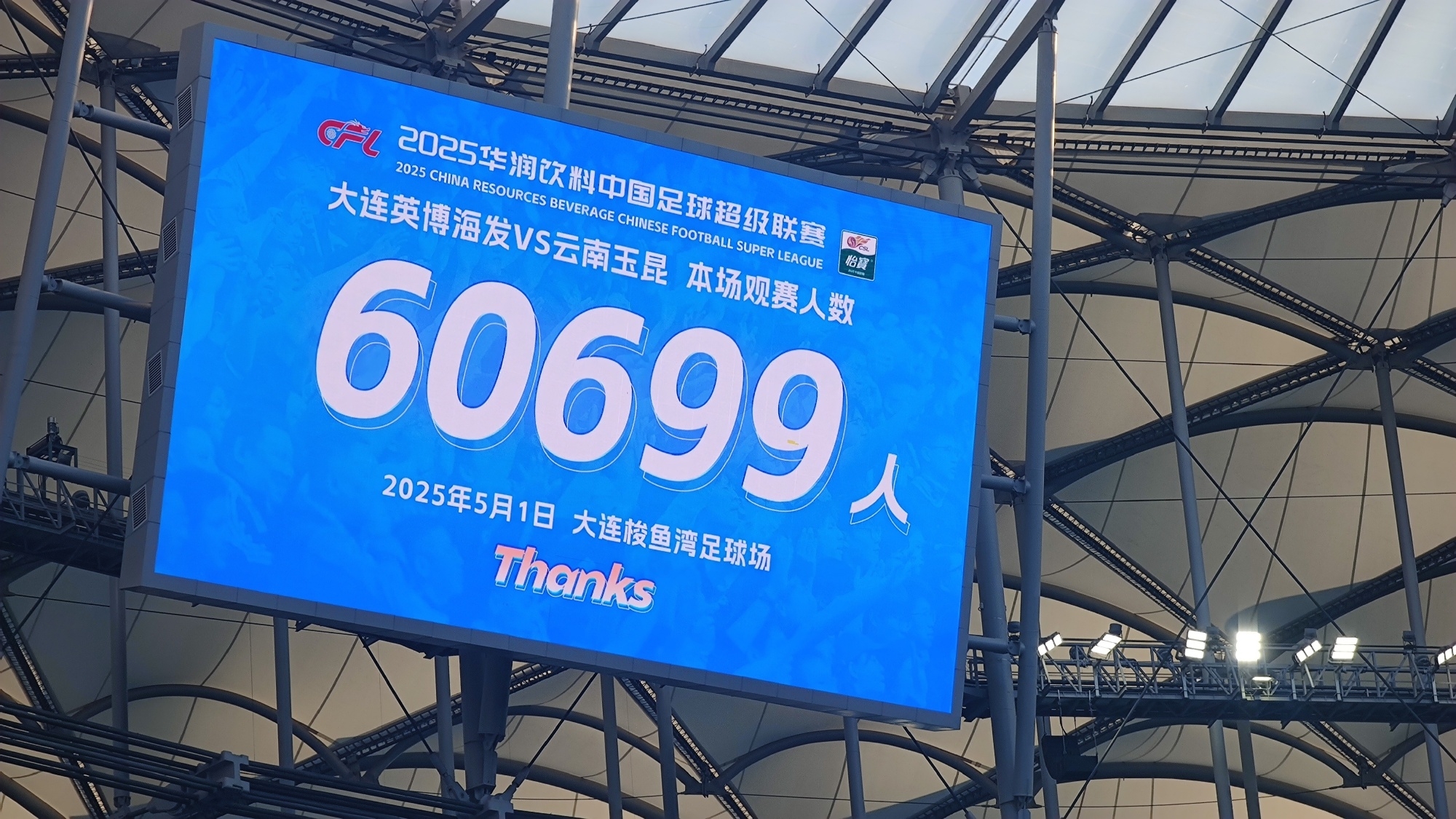 60699见证中超历史次高上座率